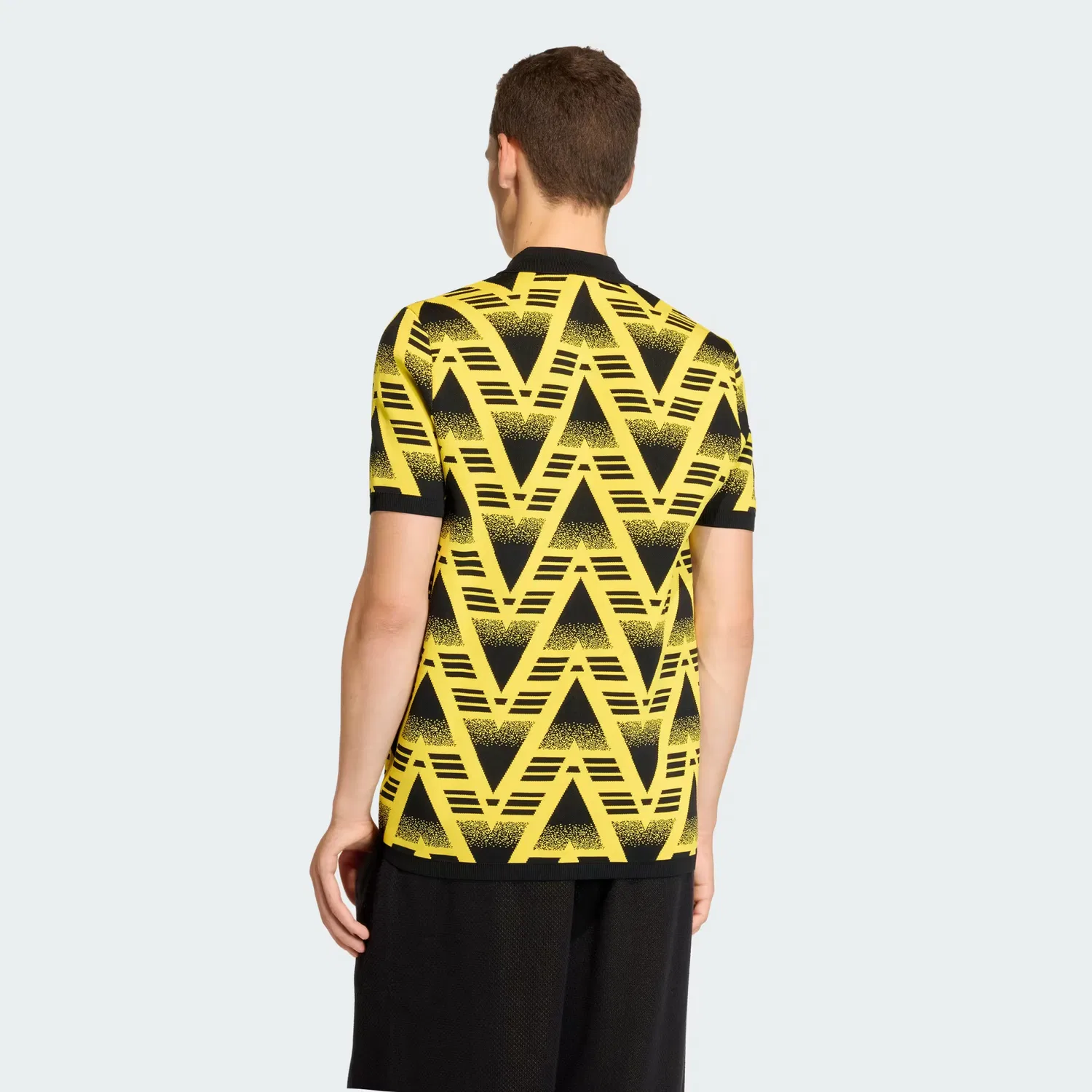 Мужское поло трикотажное Fully Fashion Knit Polo Adidas Originals, желтый — фото 3