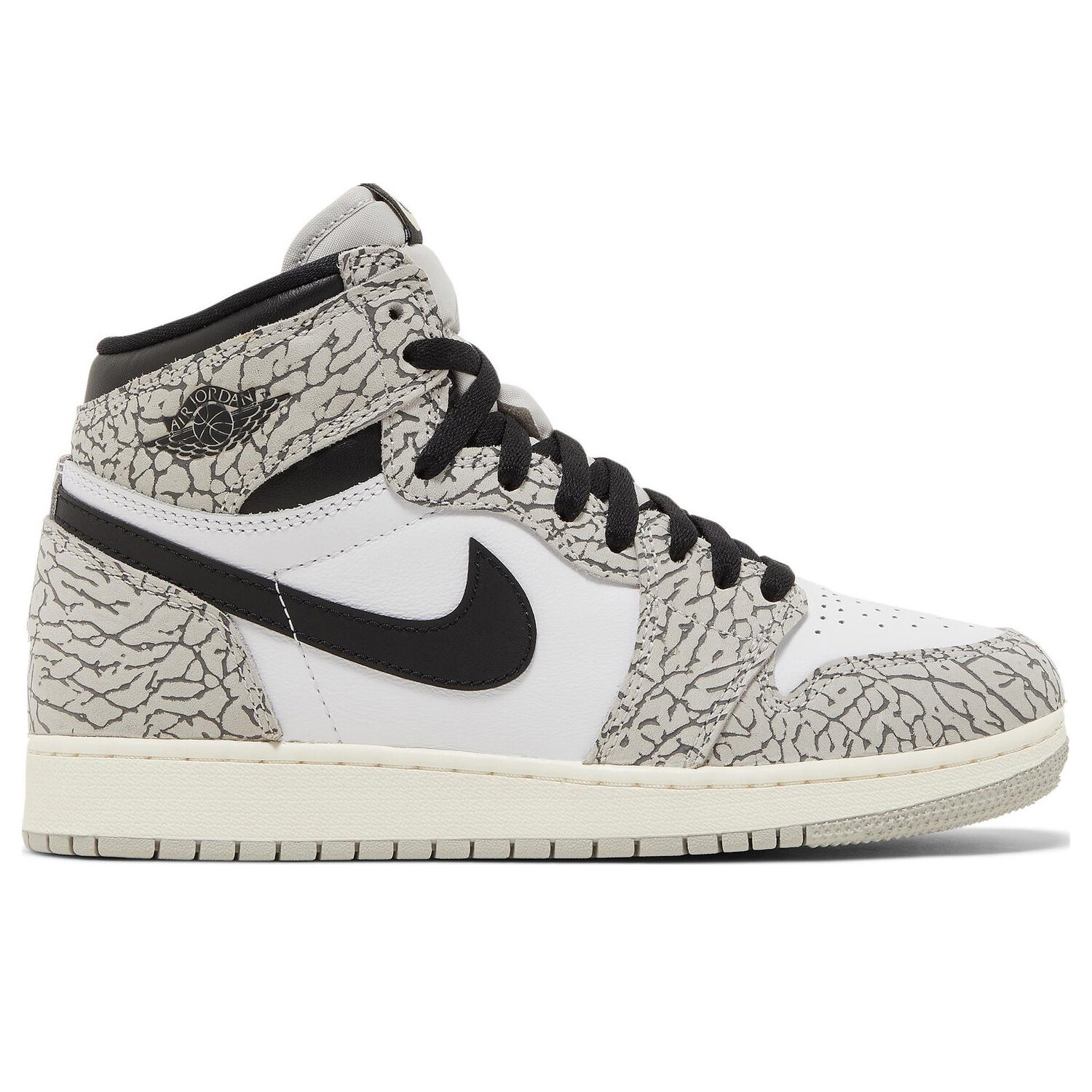 

Кроссовки Nike Air Jordan 1 Retro High OG GS 'White Cement', Серый