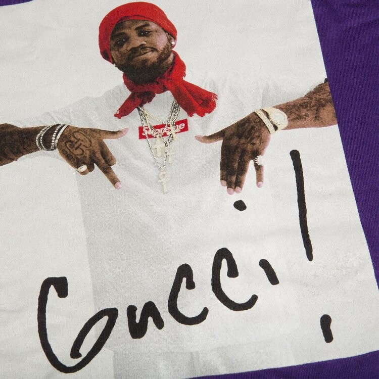 Футболка Supreme Gucci Mane T-Shirt Purple, фиолетовый — фото 4