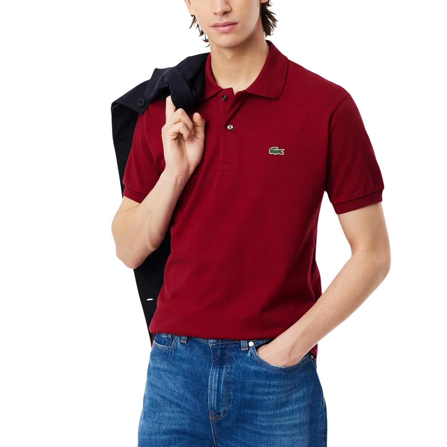 Мужское поло с коротким рукавом L121200 Lacoste, Bordeaux