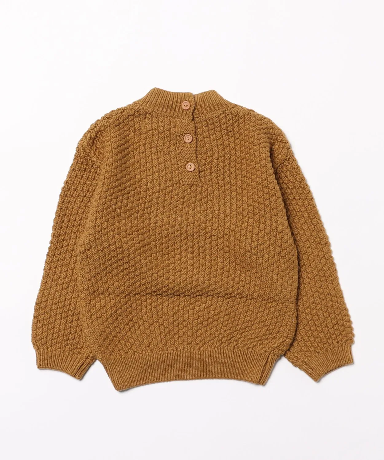 Детские шорты-брюки из плотного трикотажа с моделью Cable Knit Sweater Quincy Mae, Brown — фото 2