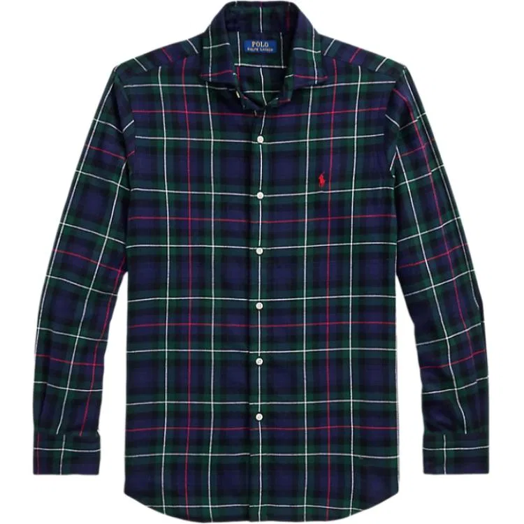 Мужская рубашка с принтом Classic Fit Plaid Twill Polo Ralph Lauren, Multicolor