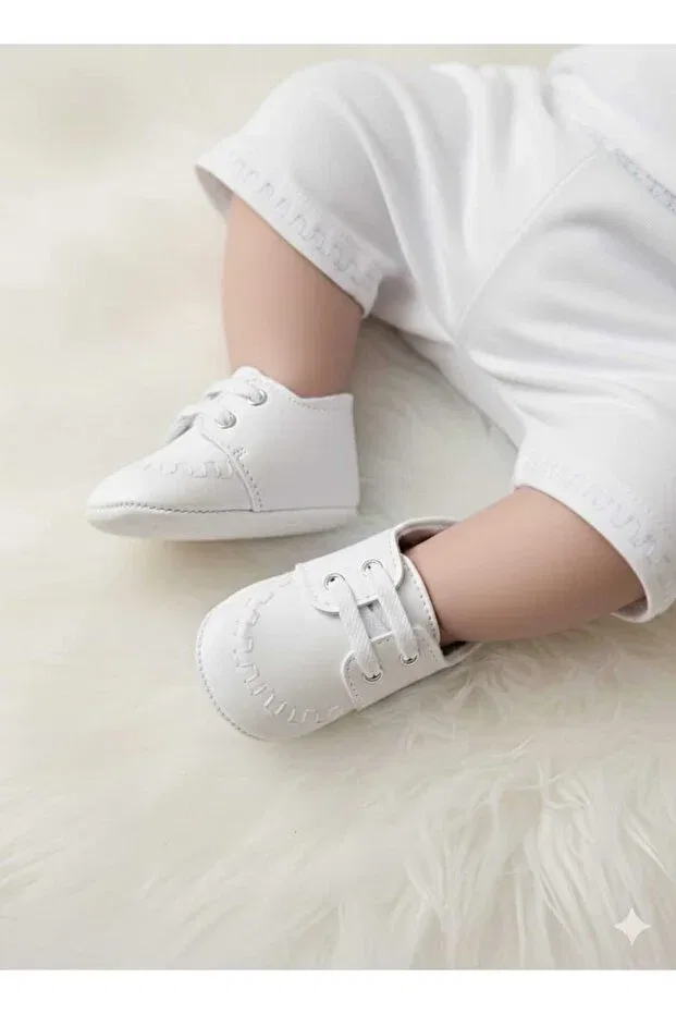 Детские ботинки для мальчиков на шнуровке Hira Kids Collection, White
