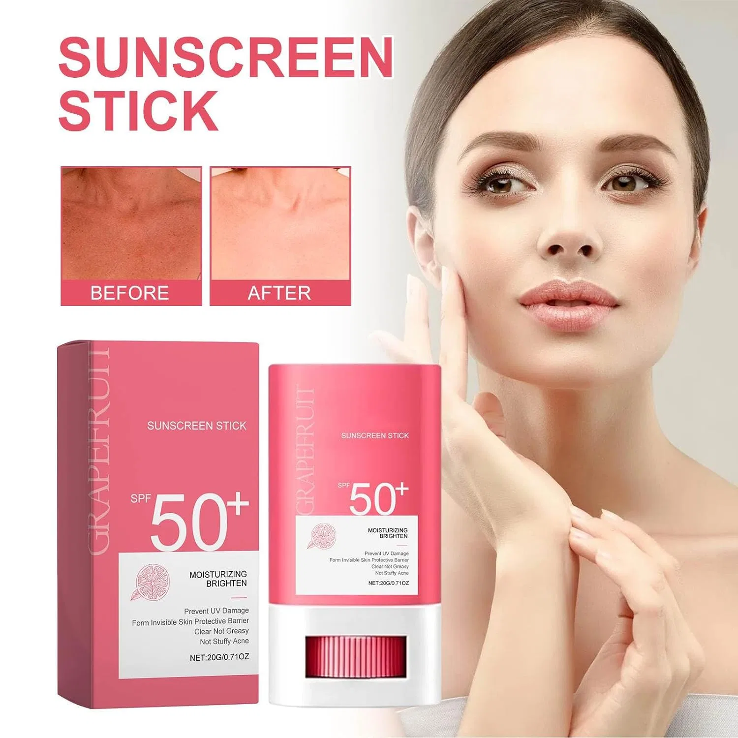 Солнцезащитный стик SPF 50+, Увлажняющий, 20 г, 2 шт Generisch — фото 2