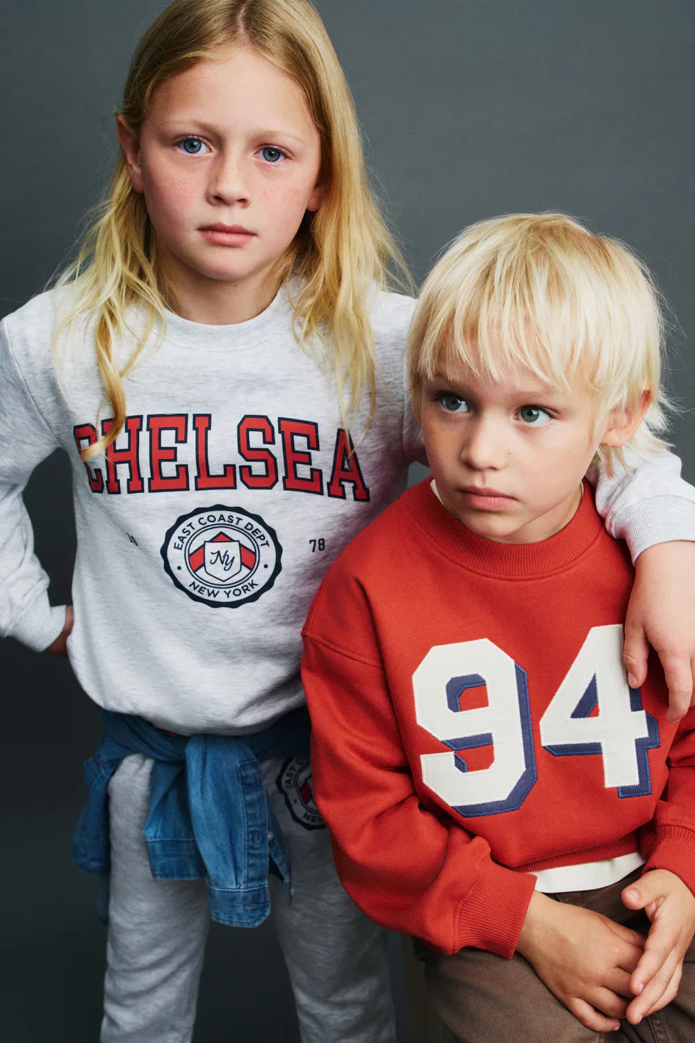 Толстовка с принтом и мягкой внутренней стороной H&M, Hellgraumeliert/Chelsea — фото 2