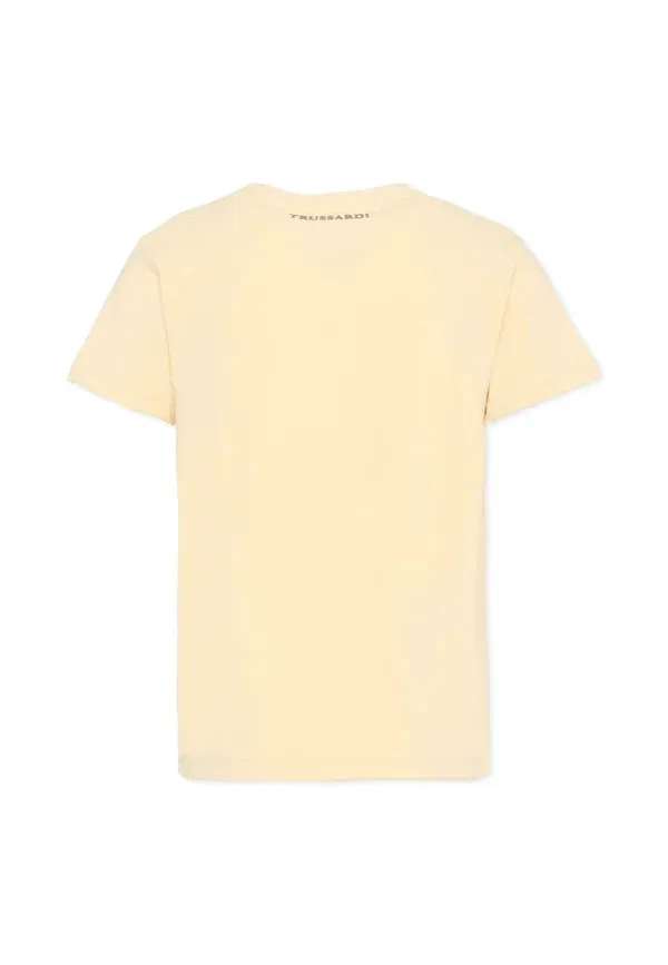 Футболка с принтом Print T-shirt Tru Trussardi Junior, бежевый — фото 2