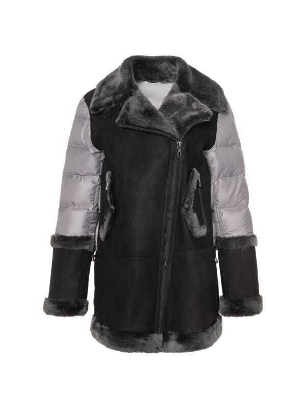 

Пуховик из овечьей шерсти WOLFIE FURS Grey frost, Серый, Пуховик из овечьей шерсти WOLFIE FURS Grey frost