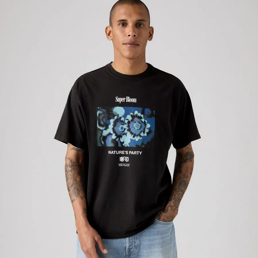 Футболка LEVI'S Vintage Fit Graphic Tee черного цвета — фото 2