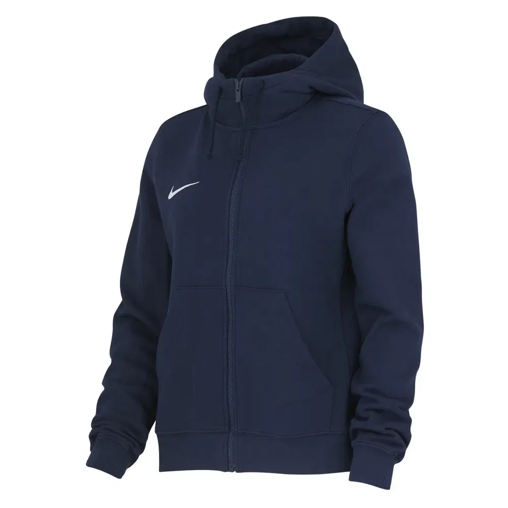 Женский свитшот с капюшоном и полной молнией Nike Team Club French Terry, Blue — фото 3