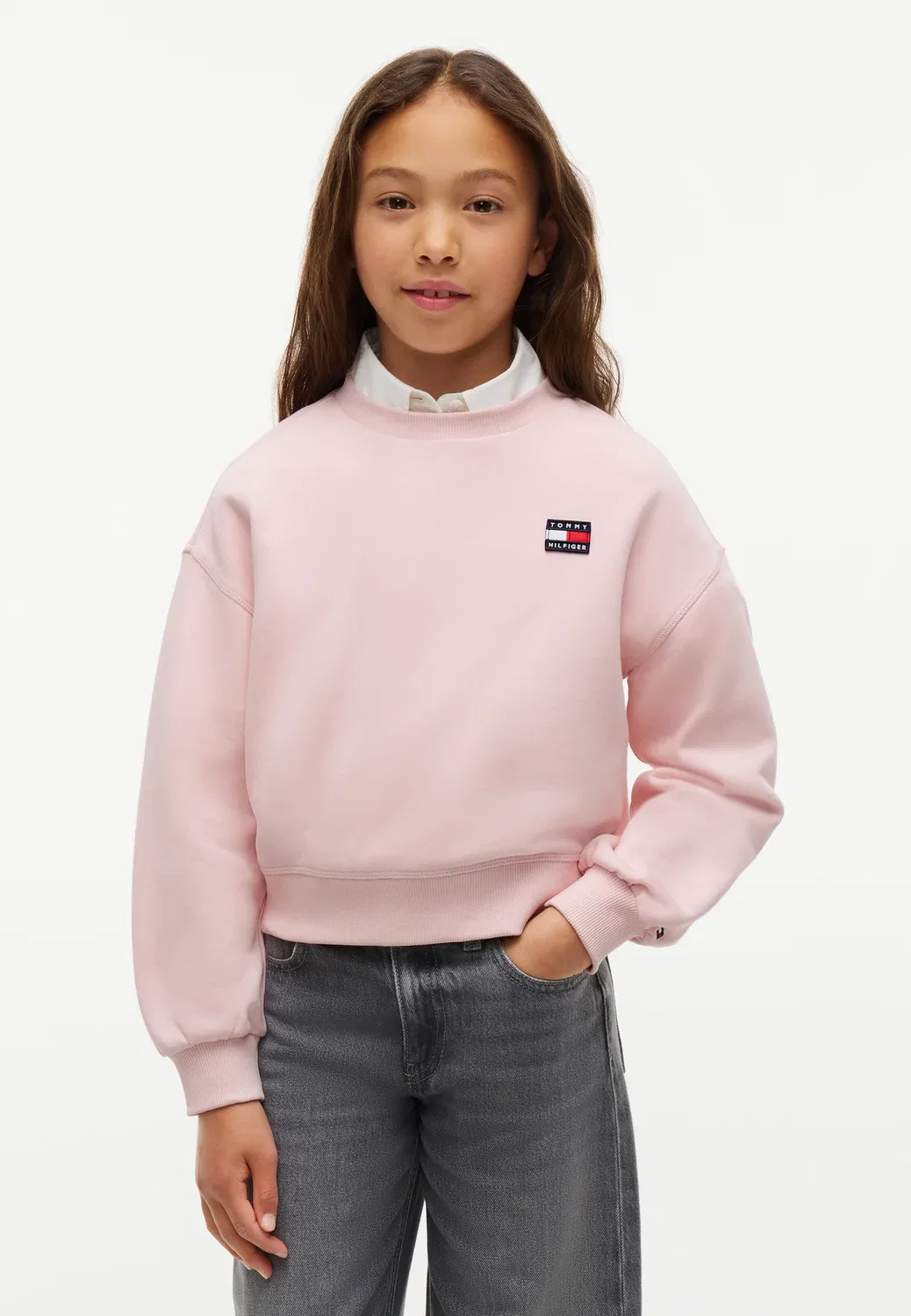 Толстовка с изображением флага наследия - толстовка Tommy Hilfiger, Whimsy Pink