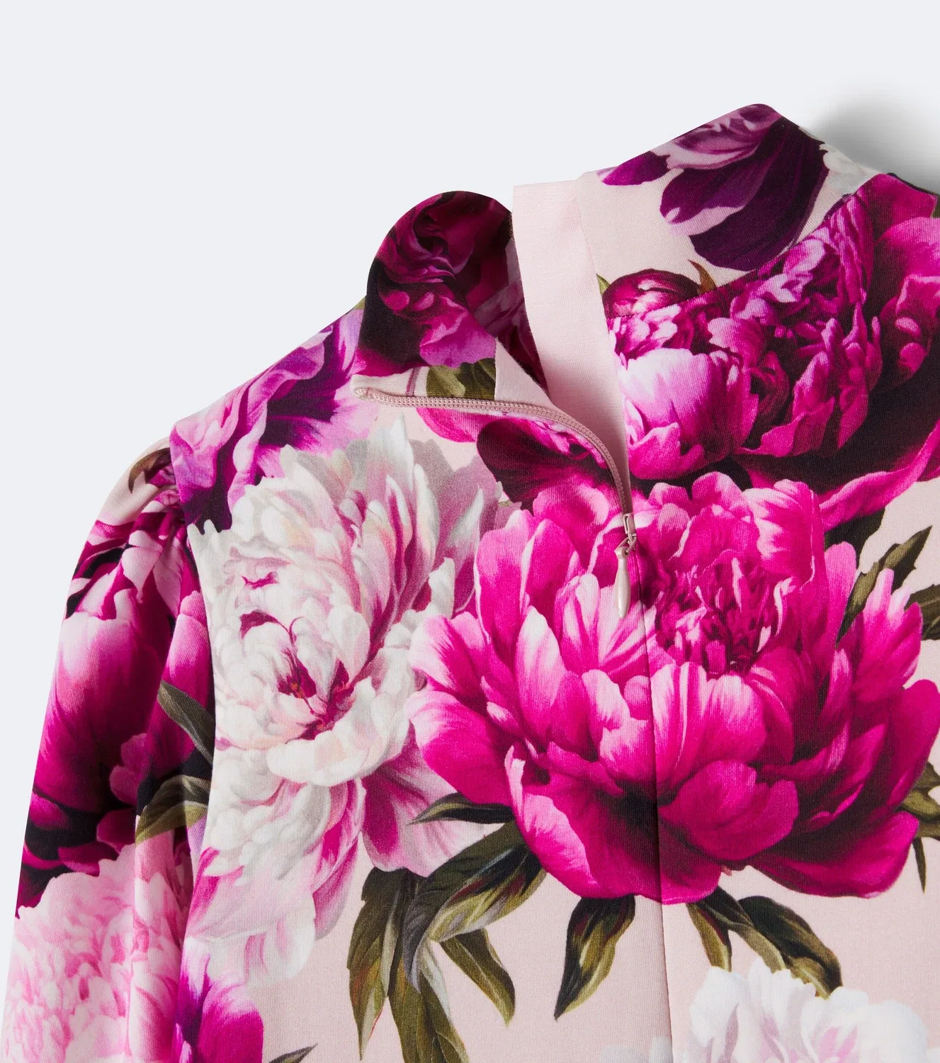 Нарядное платье с цветочным принтом Dolce&Gabbana Kids, розовый — фото 4