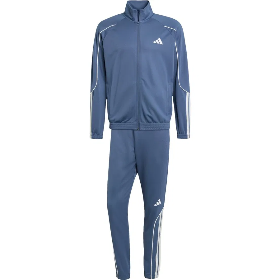 Мужской спортивный костюм с длинным рукавом и молнией adidas Sportswear JX5529 STADIUM 3-STRIPES TRACKSUIT, Сине-белый — фото 3