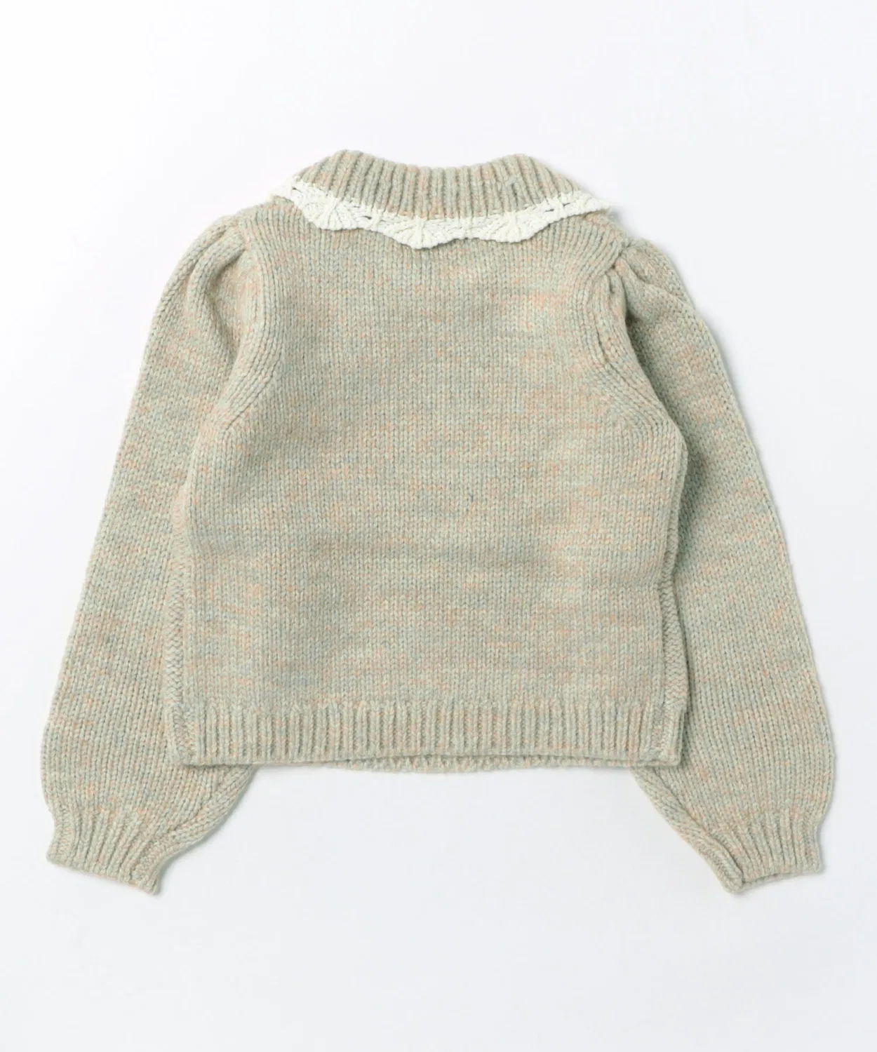 Детский свитер с косами и рюшами Alice Sweater Rylee + Cru, Beige — фото 2