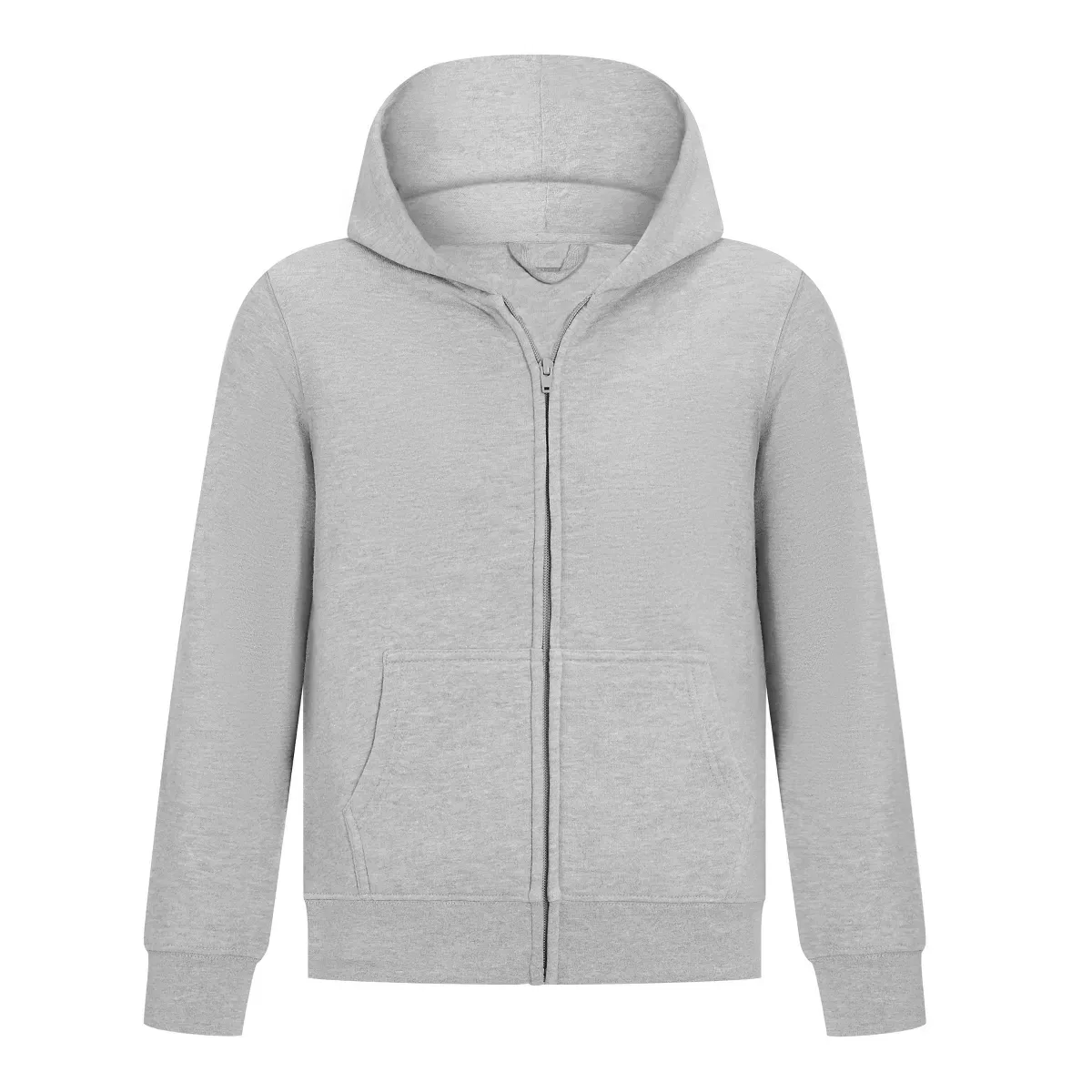 Детское худи на молнии с принтом Everyday Kids, Heather Gray