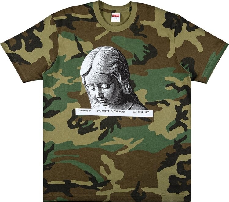 

Футболка Supreme Everywhere Tee 'Woodland Camo', разноцветный, Зеленый, Футболка Supreme Everywhere Tee 'Woodland Camo', разноцветный