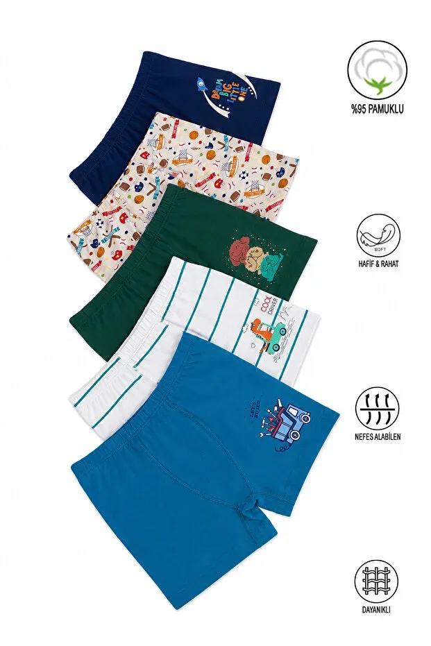 Детские боксеры для мальчиков хлопковые Özkan 31802 Özkan Underwear, Patterned