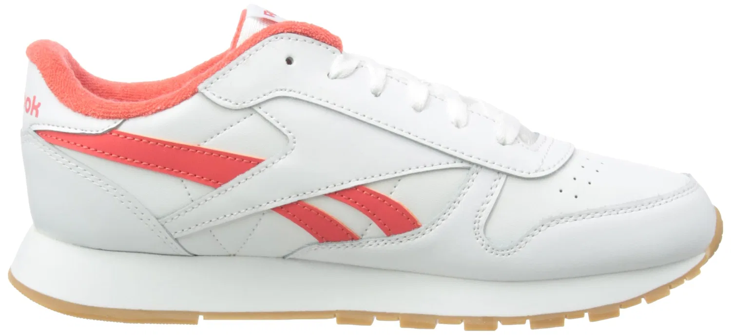 Детские кеды для мальчиков кожаные Classic Leather Reebok, Cherry Ftwwht Rbkg07 — фото 4