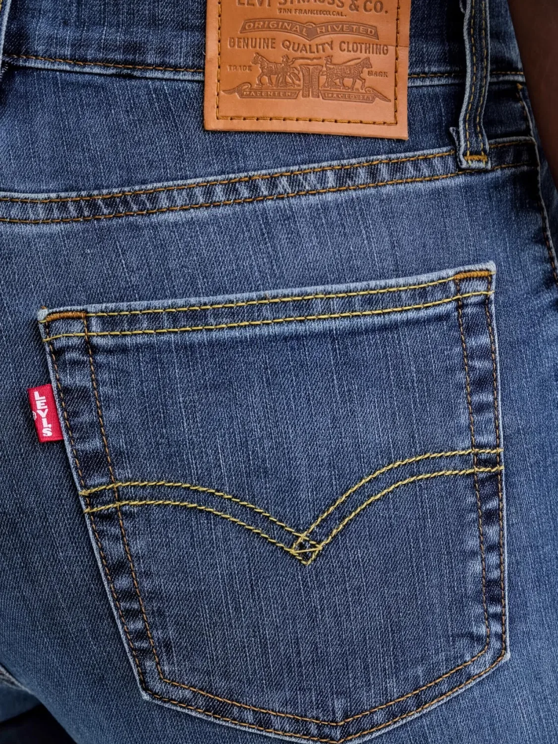 Прямые джинсы - синие Levi's, синий — фото 2