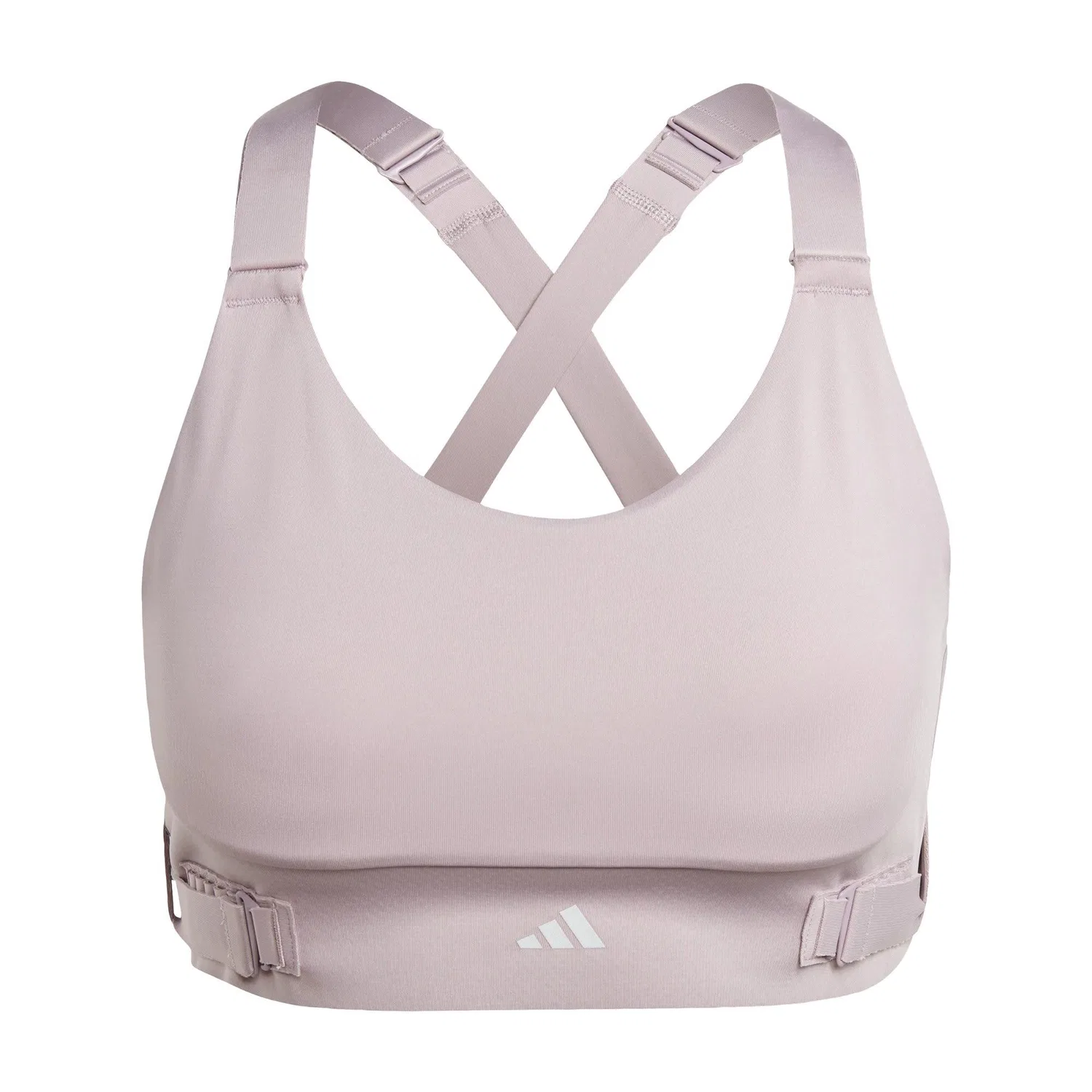 Женский спортивный бюстгальтер с высокой поддержкой FastImpact Luxe Run Adidas, Helllila — фото 2