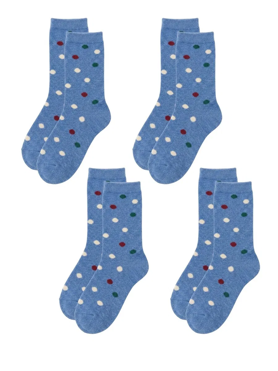 Носки Albero Natur «Bio-Baumwoll-Kindersocken-4er Pack» в цвете «Синий ультрамарин»
