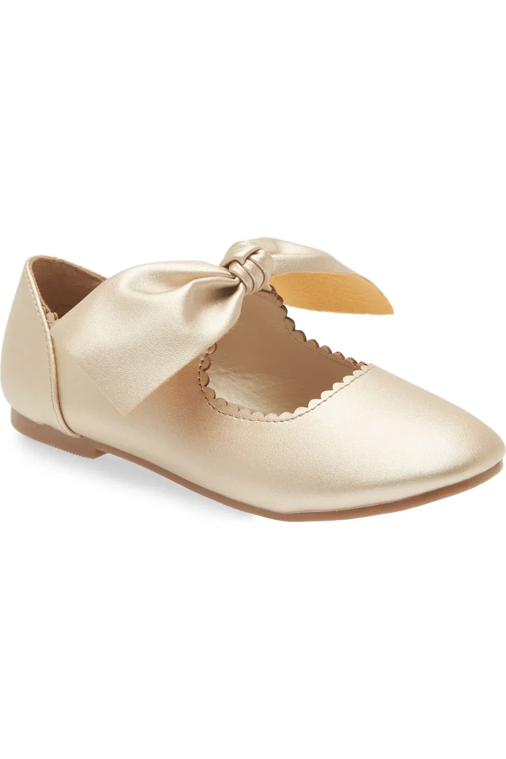 Детские туфли Мэри Джейн с бантом DREAM PAIRS, Gold