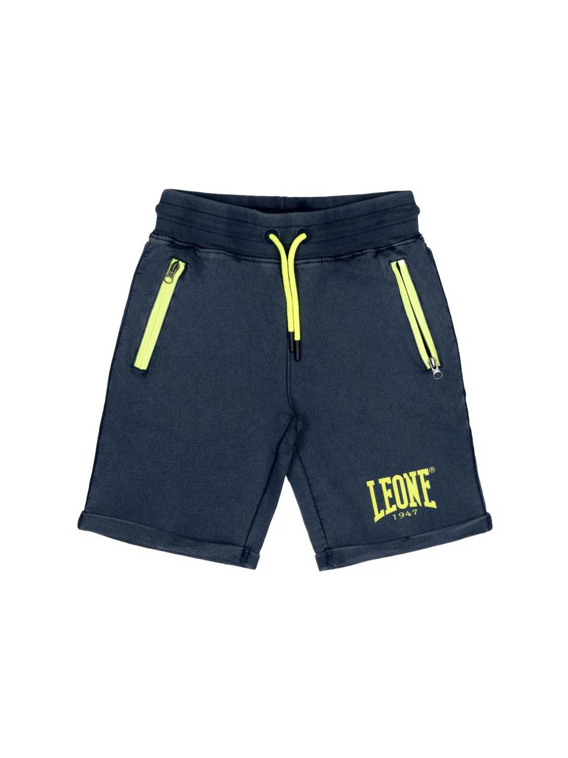 Детские шорты из неворсованного хлопка Leone 1947 Apparel, Denim Blue