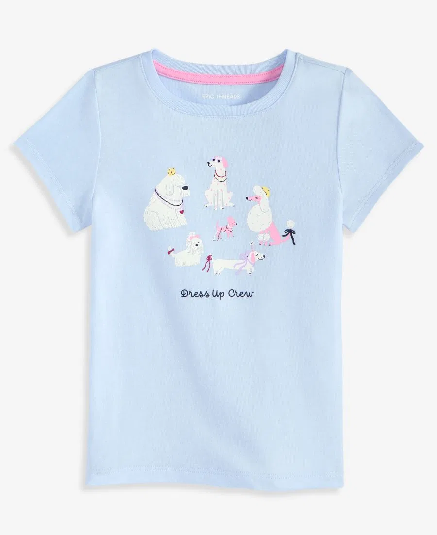 Футболка с принтом Dress Up Dogs Epic Threads, True Light Blue