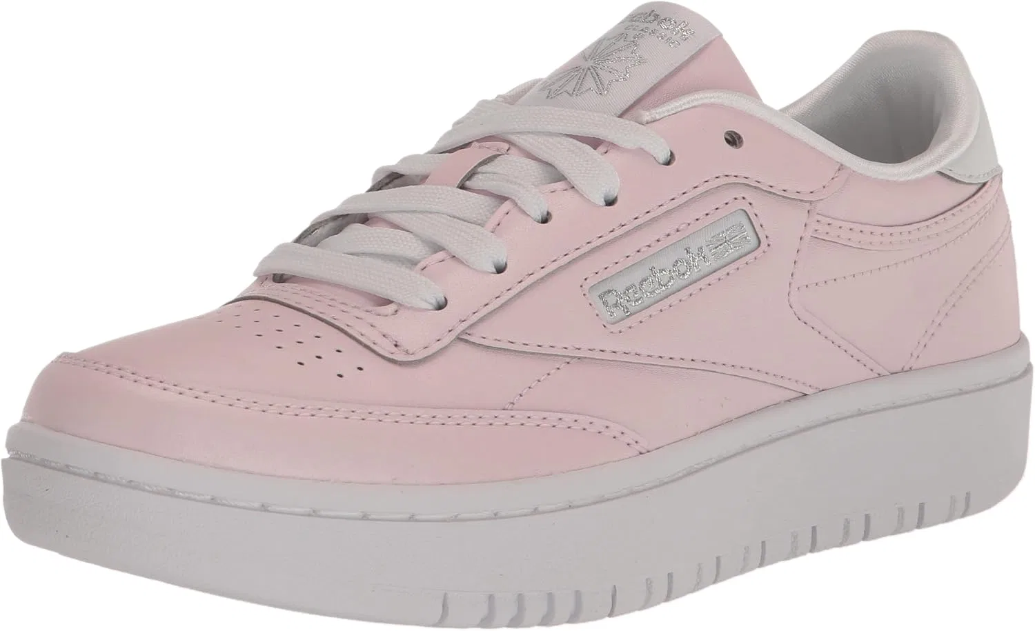 Детские кроссовки для девочек Club C Double Reebok, Porcelain Pink/White/Silver Metallic