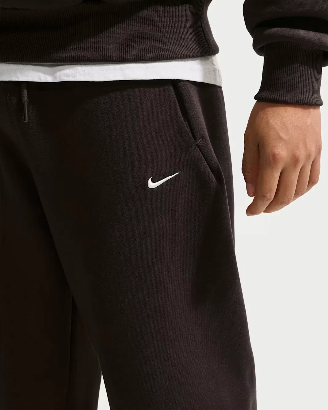 Мужские брюки с манжетами Nike Solo Fleece, Velvet Brown/Sail — фото 4