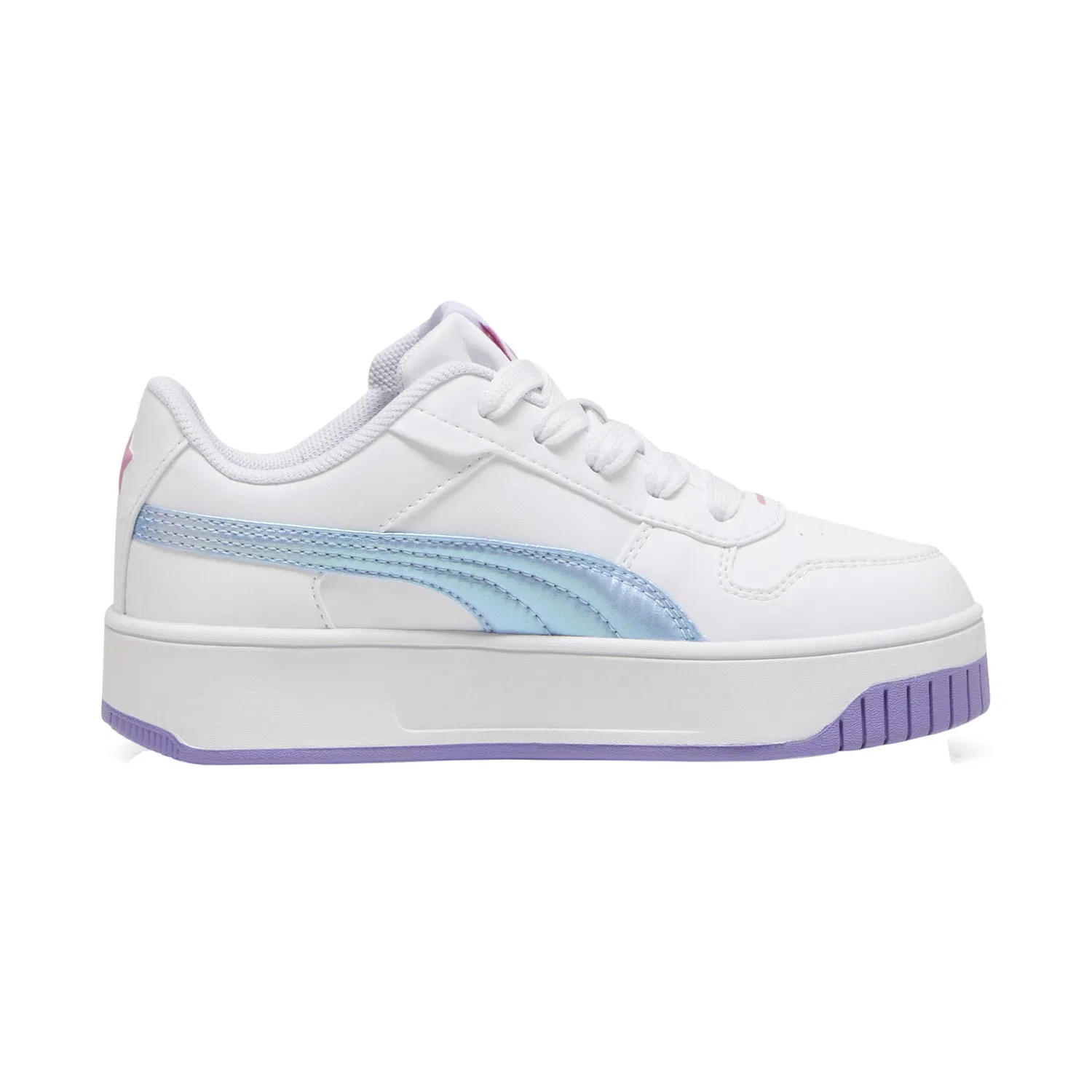 Детские кроссовки с платформой Puma Carina Street Bouncy Sky PS, Puma, Weiß — фото 2
