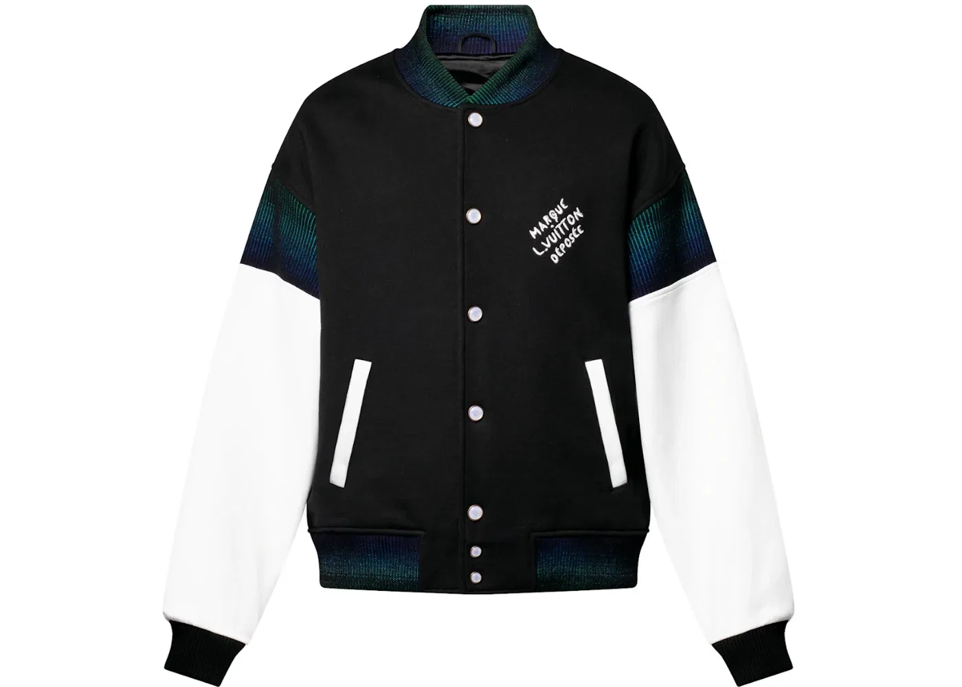 Мужская куртка-бомбер из хлопкового джерси Blouson Louis Vuitton, Black