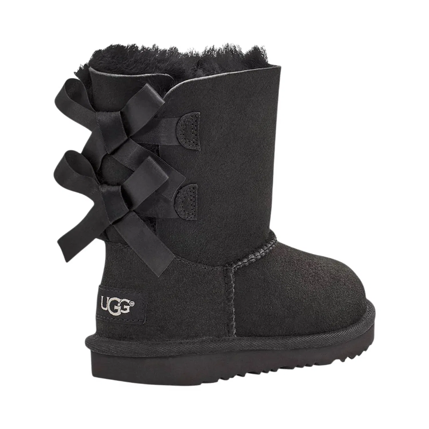 Детские зимние ботинки с бантом Bailey Bow II Boot UGG, черный — фото 4