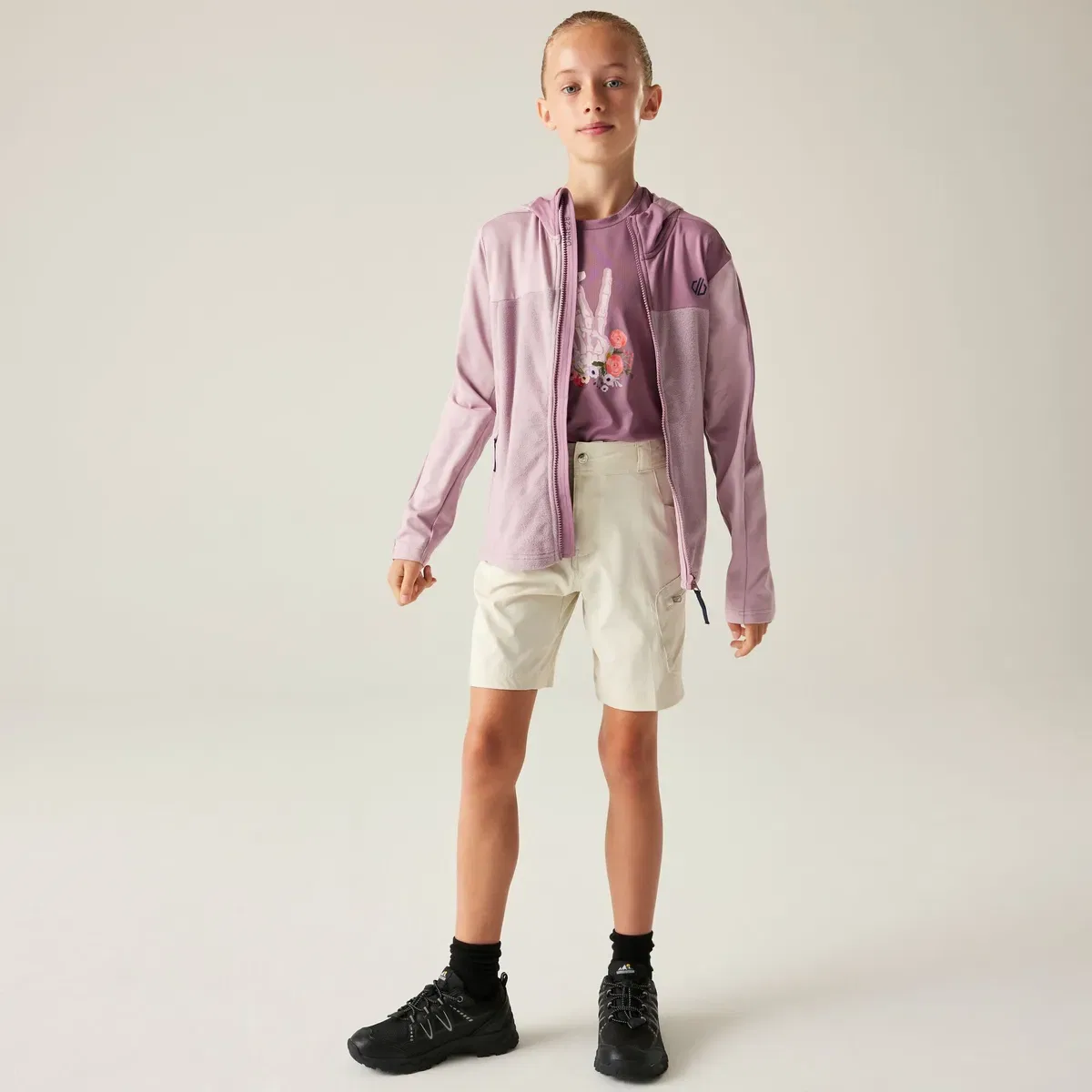 Детская куртка-худи на молнии с утеплителем Thriving IV Stretch Insulating Dare 2B, Mauve — фото 3