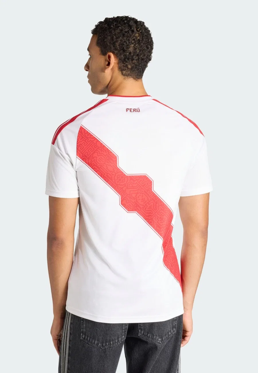 Футболка ADIDAS PERFORMANCE 'Peru 26 Home' белого цвета — фото 4
