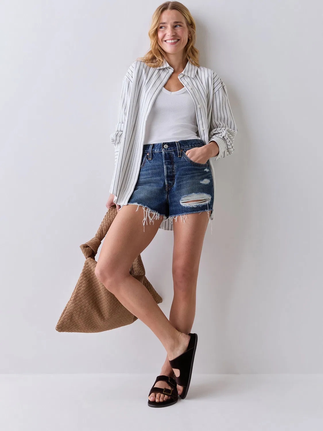 Шорты джинсовые 501 Original Levi's, средне-синий
