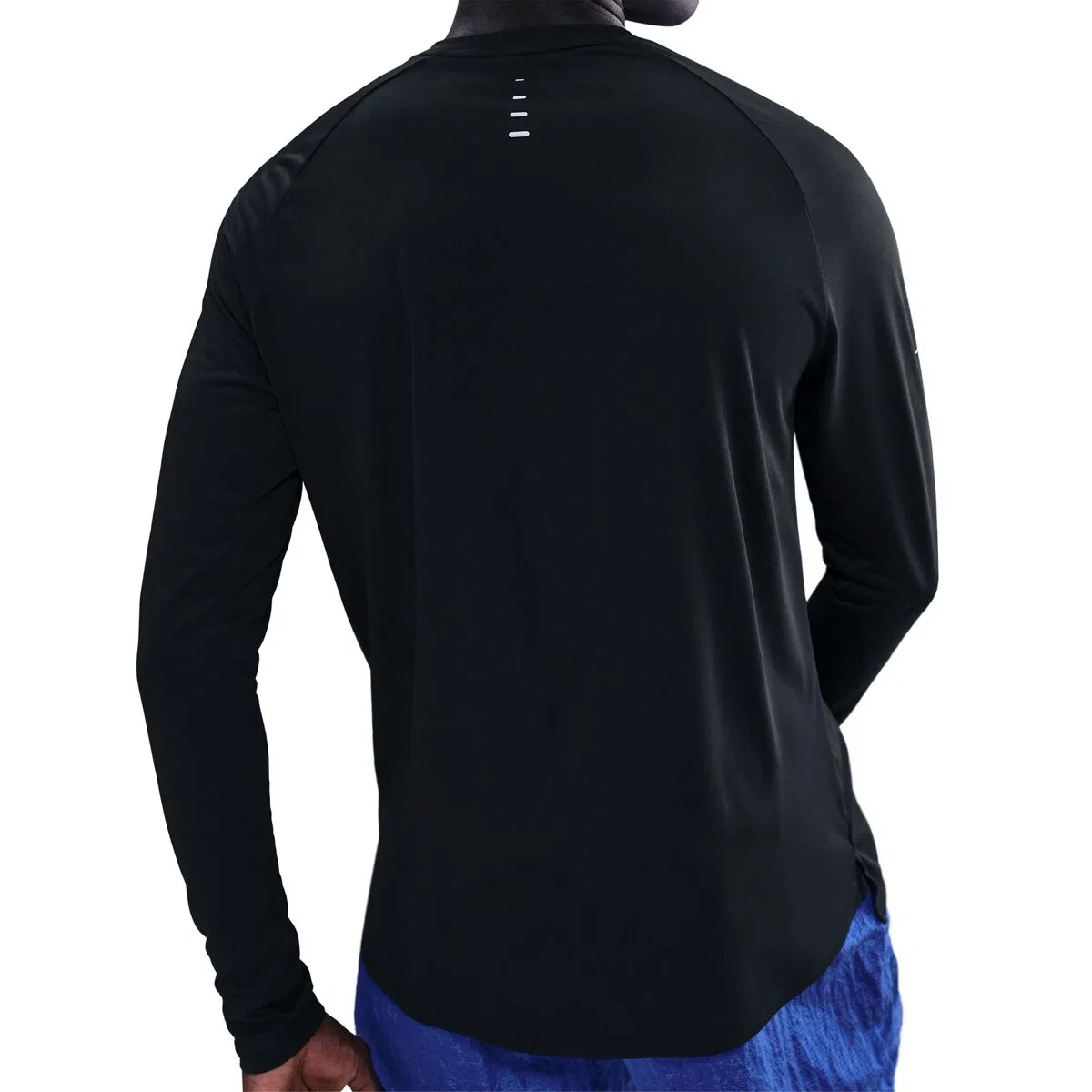 Мужская длинная футболка с длинным рукавом Dri-FIT ADV Stride Nike, Black/Reflective Silv — фото 4