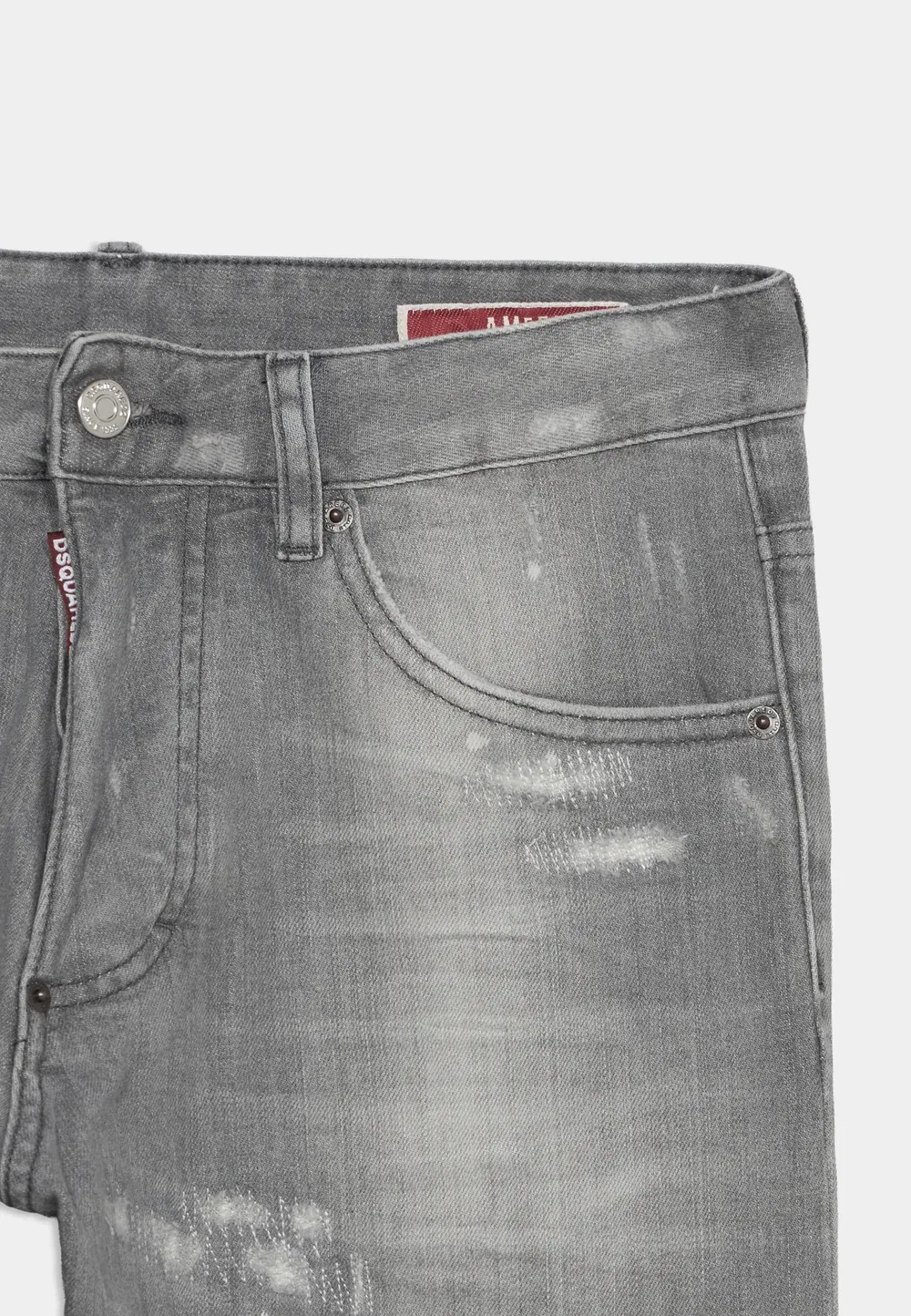 Американские джинсы - прямые джинсы Dsquared2, Grey Denim — фото 4