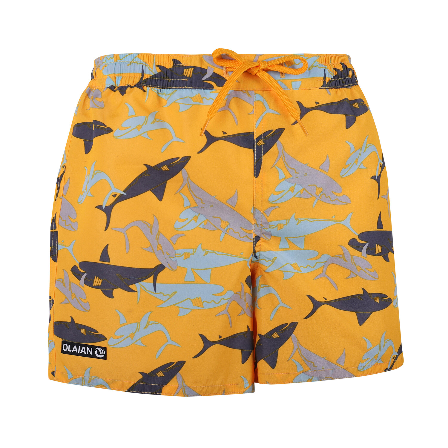 

Шорты для серфинга для мальчиков 100 Shark желтые OLAIAN, желтый