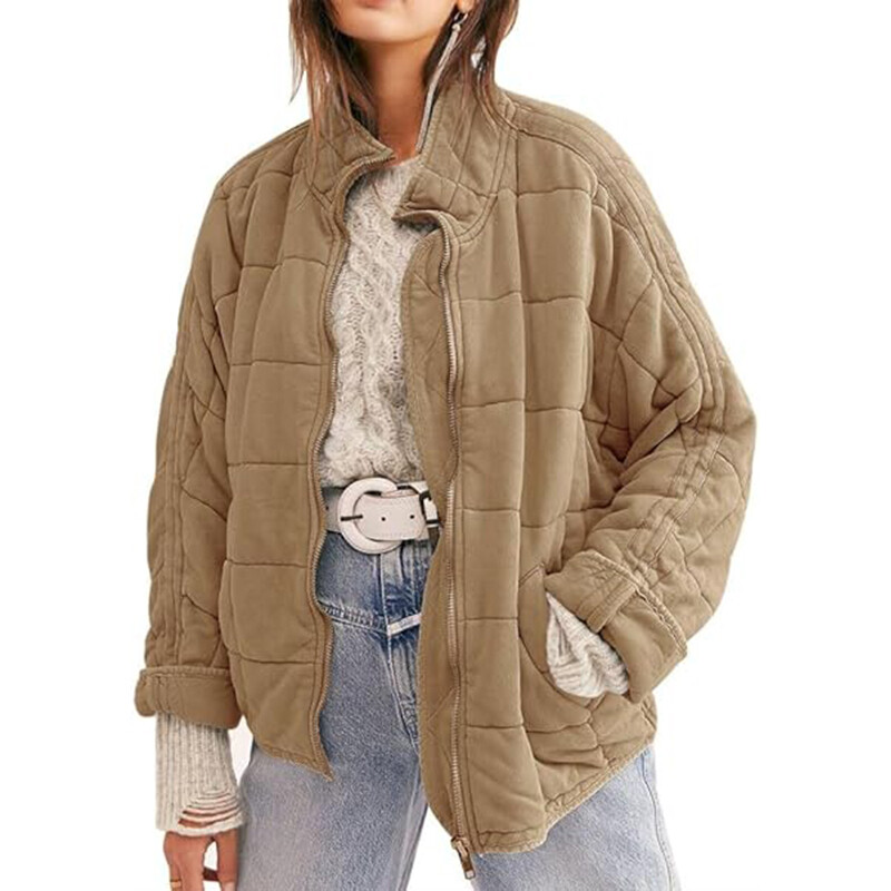 

Куртка Saukole Winter Dolman Long Sleeve Full-zip Quilted, песочный хаки