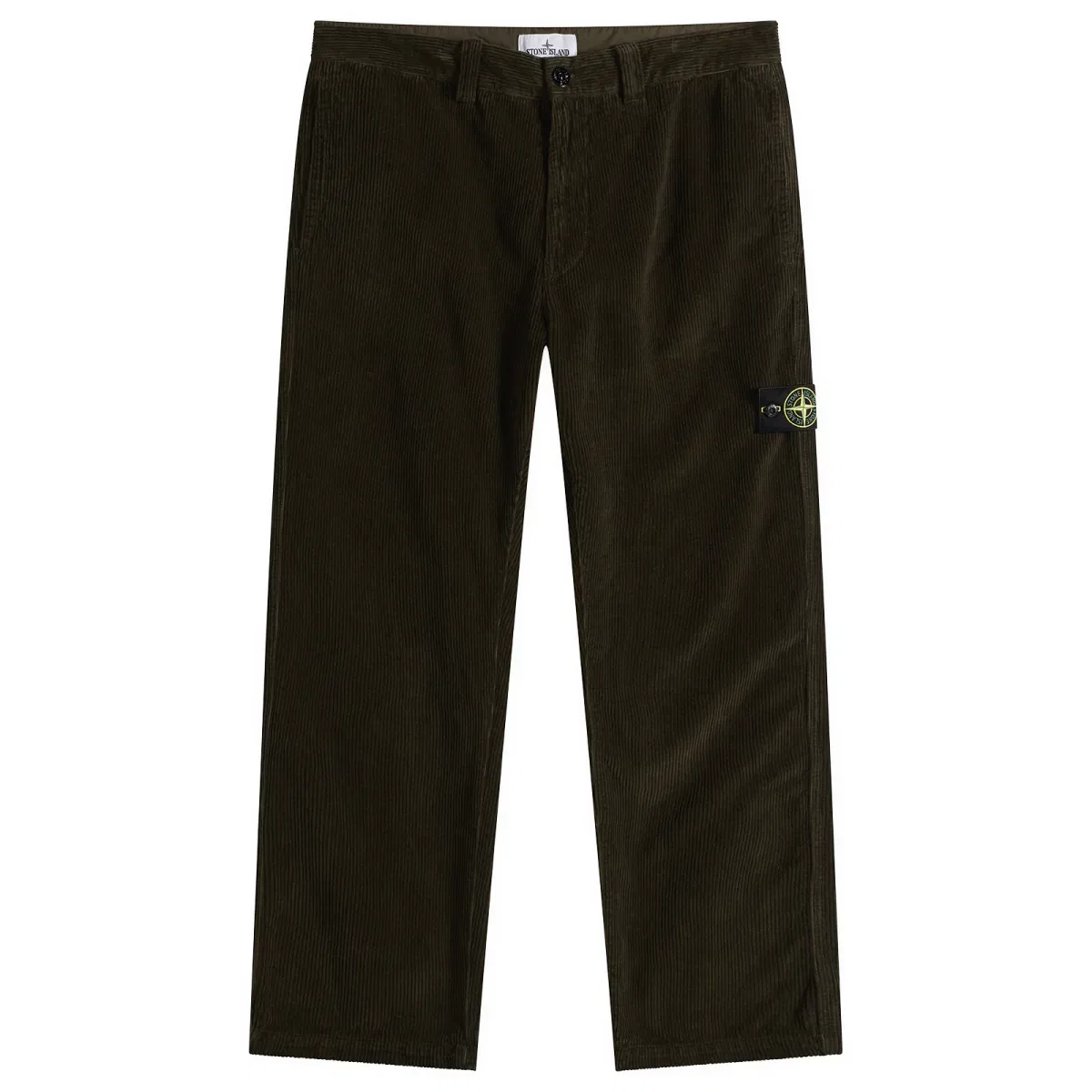 Брюки из органического хлопка с вельветовой текстурой Stone Island, Charcoal