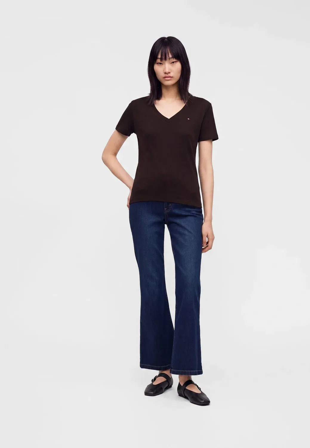 Коди - простая футболка Tommy Hilfiger, Chocolate — фото 2