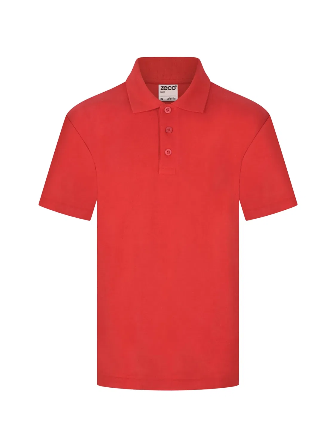 Рубашка поло из пике с короткими рукавами Zeco Schoolwear Kids, красный