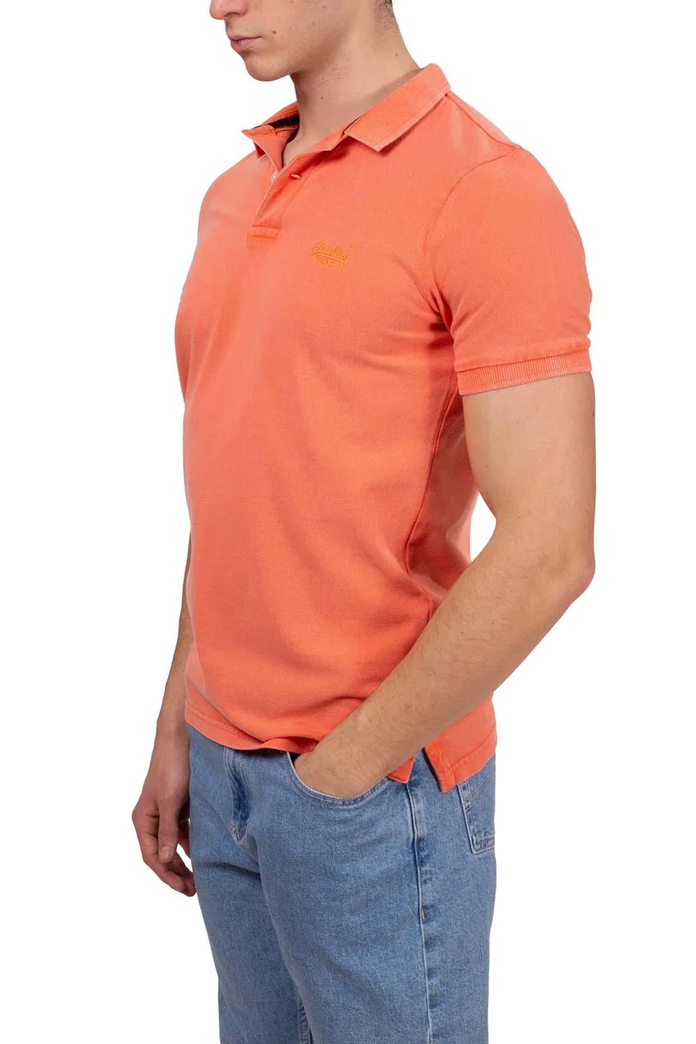 Мужское поло slim Superdry, Lachsrosa