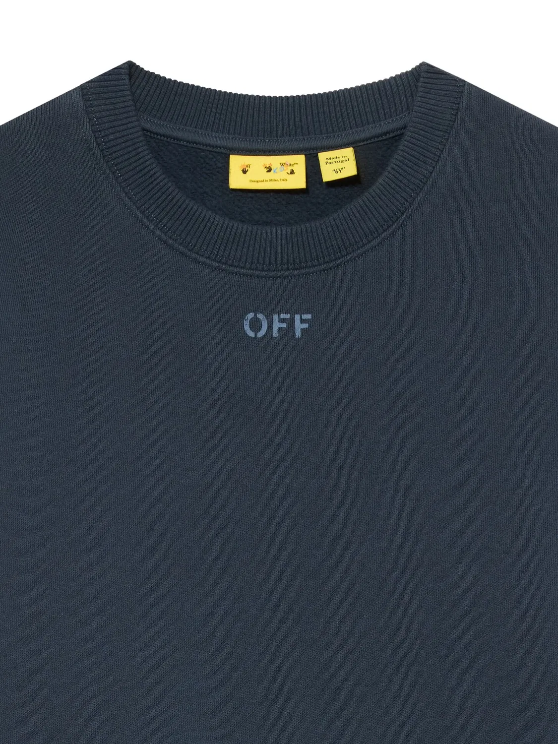 Свитшот Diag Marker из хлопка OFF-WHITE, синий — фото 2