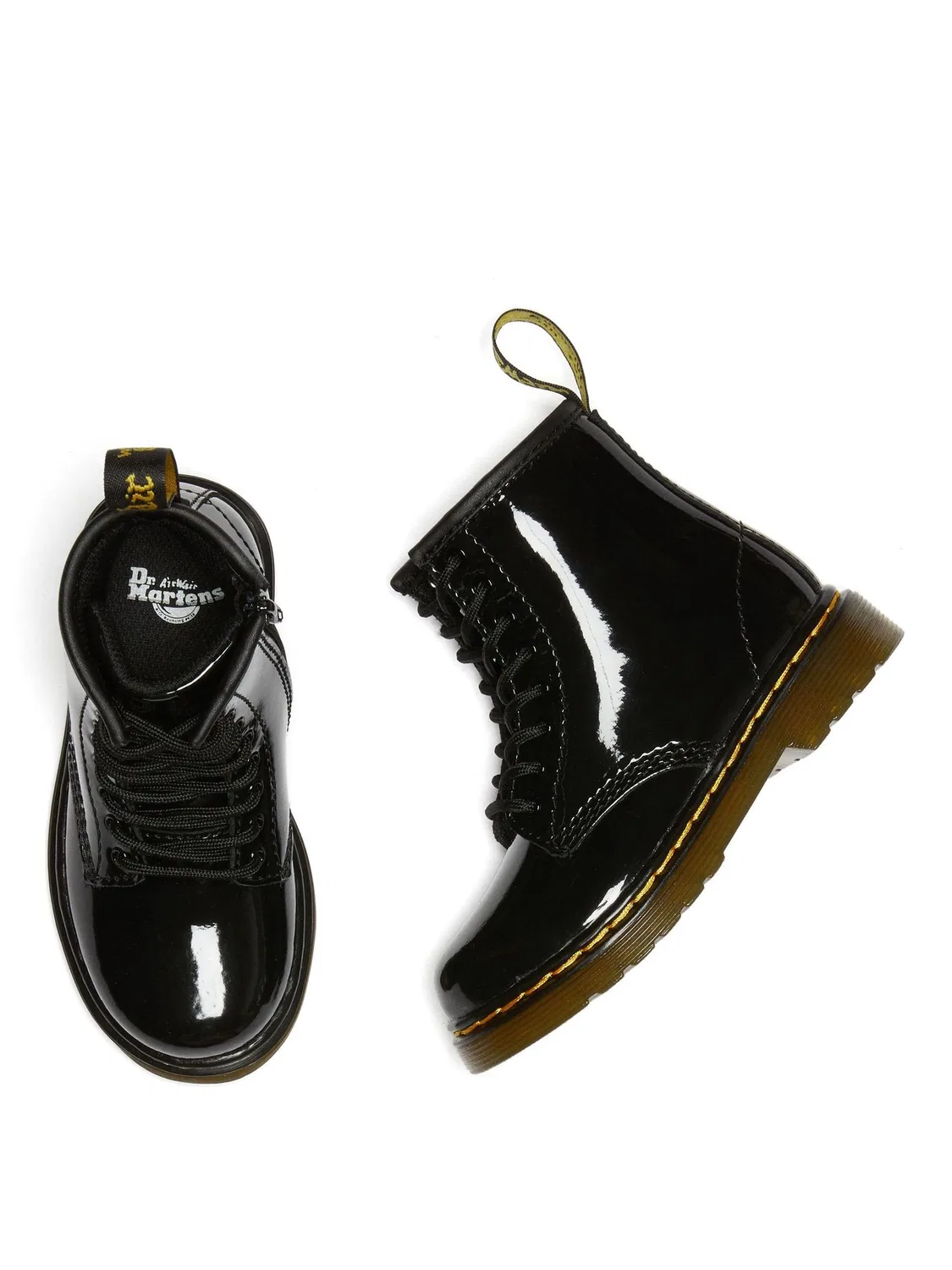 Ботинки Dr. Martens 1460 T Patent Lamper, детские, черный — фото 3