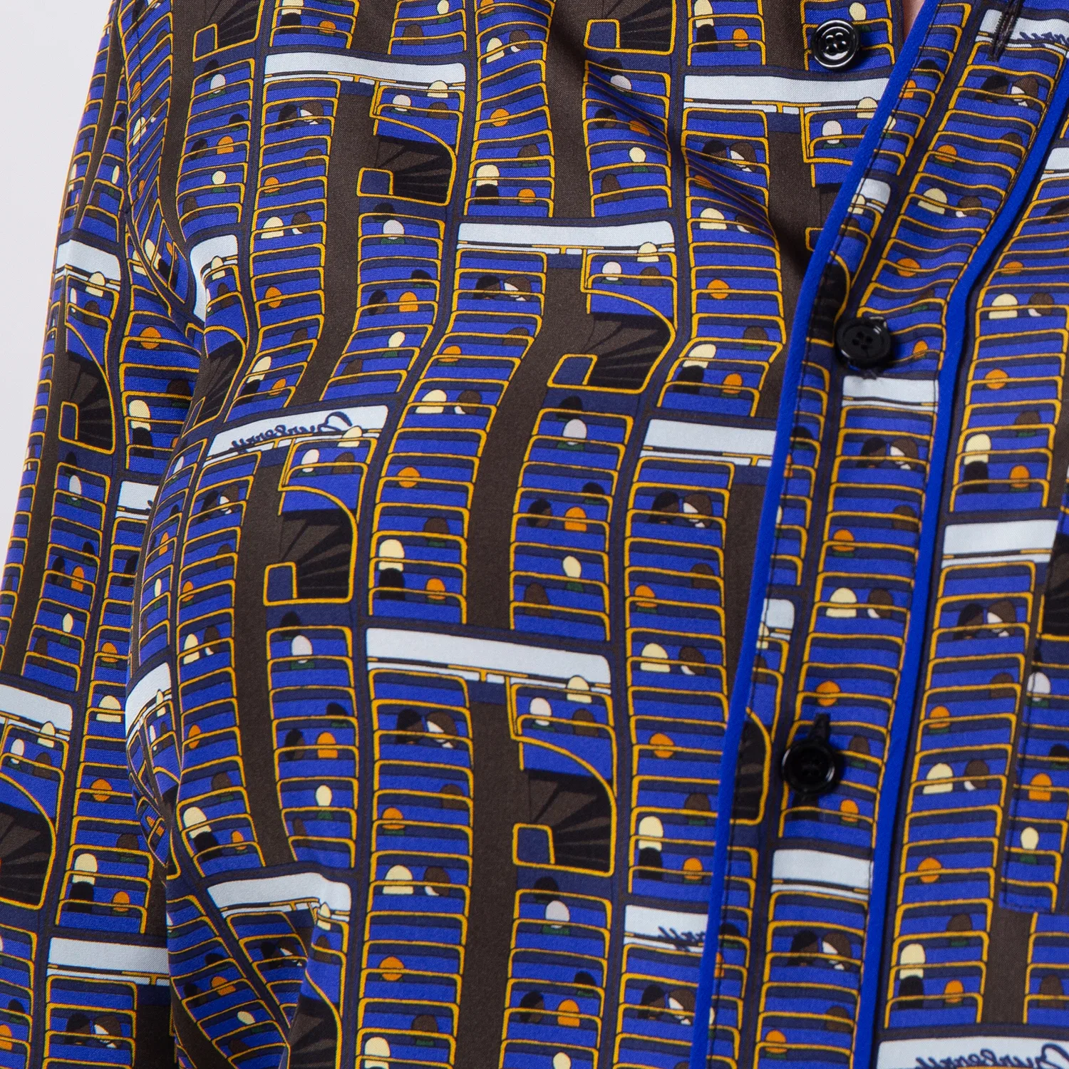 Шелковая рубашка Bus Burberry, Knight Ip Pattern — фото 2
