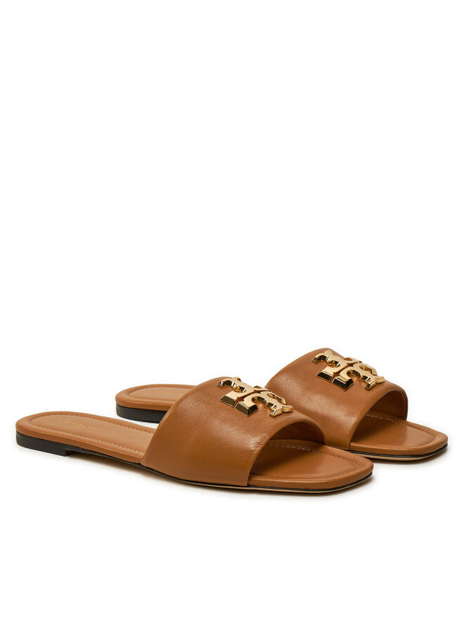 Шлепанцы Tory Burch Eleanor Slide 157966, коричневый — фото 2