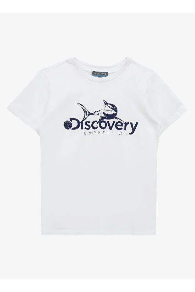 Детская футболка для девочек с принтом Discovery Expedition, Off White