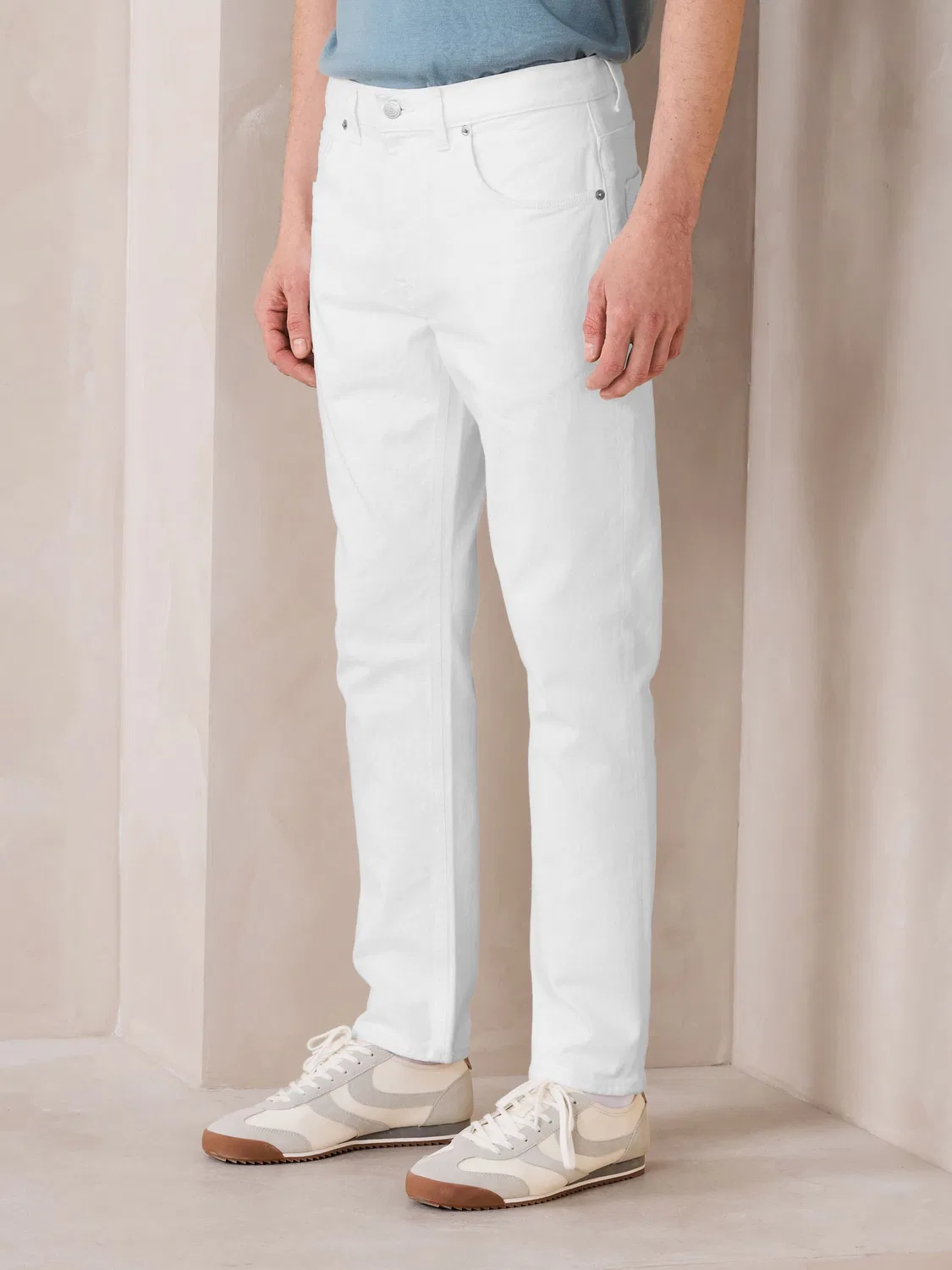 Джинсы Regular Tapered Fit N. Premium Next, белый — фото 3