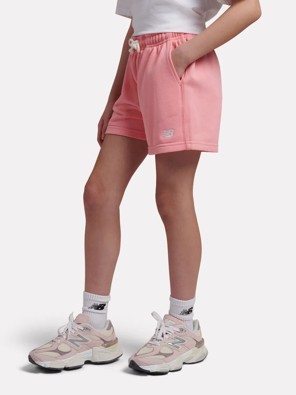 Шорты для девочек New Balance, розовые — фото 3